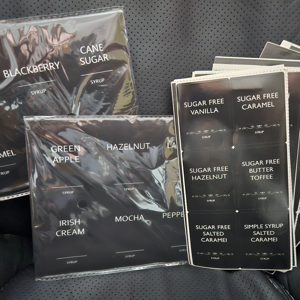 Syrup‎ Label Stickers Set
